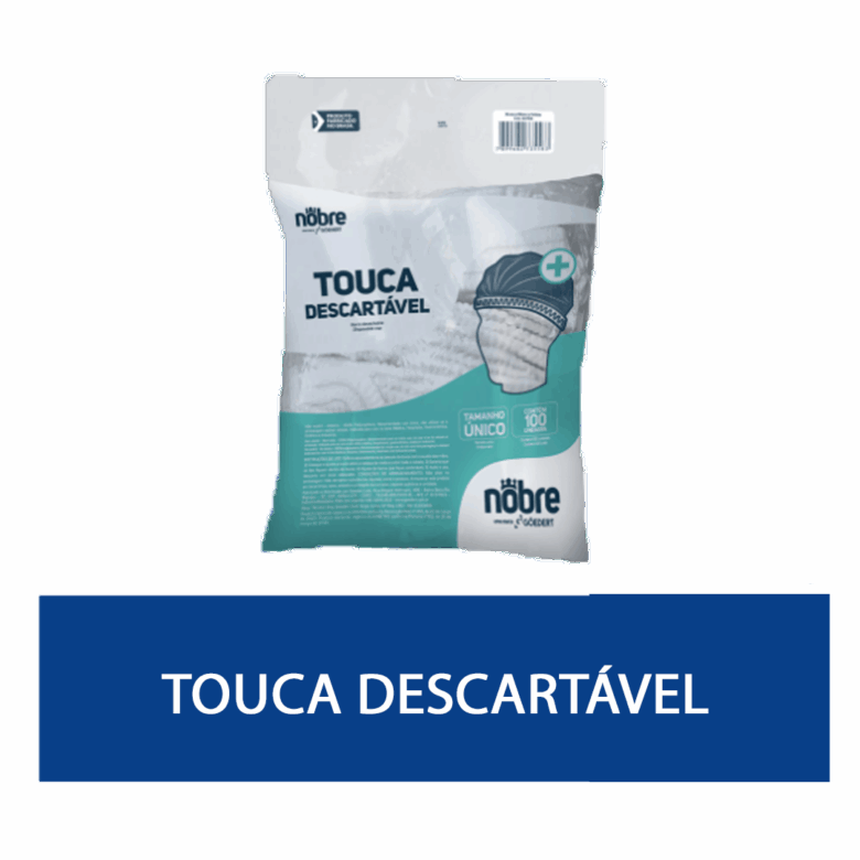 Touca Descartável - Tamanho Unico - c/ 100 Unidades - Nobre - Imagem 2