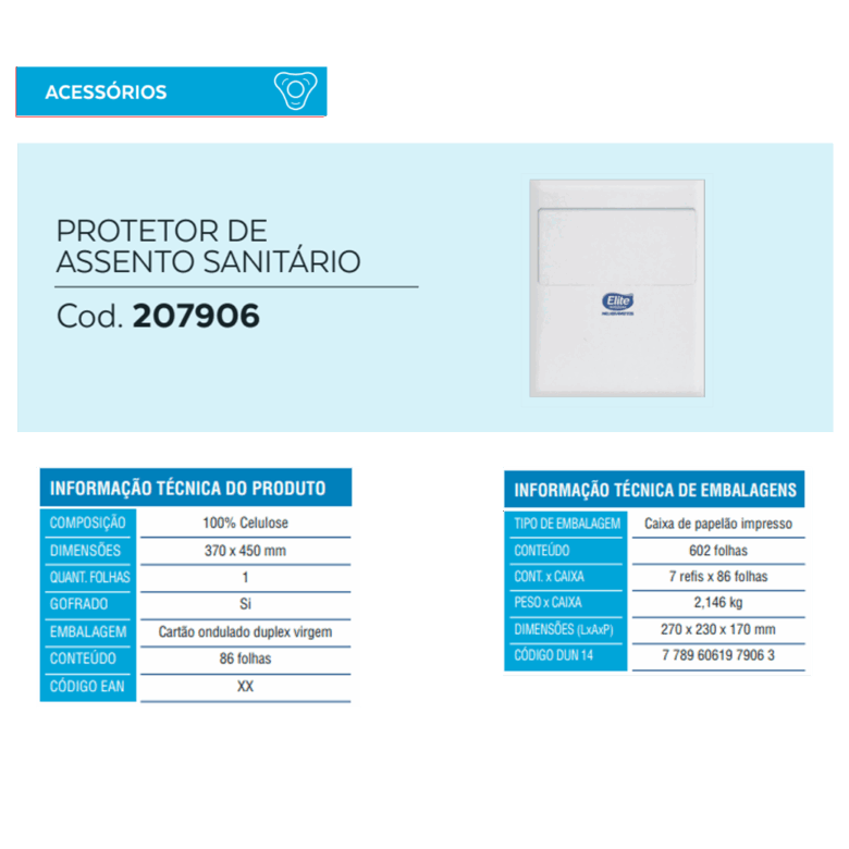 Protetor De Assento Sanitário Melcover cx c/ 7 refis x 86 folhas - Imagem 3