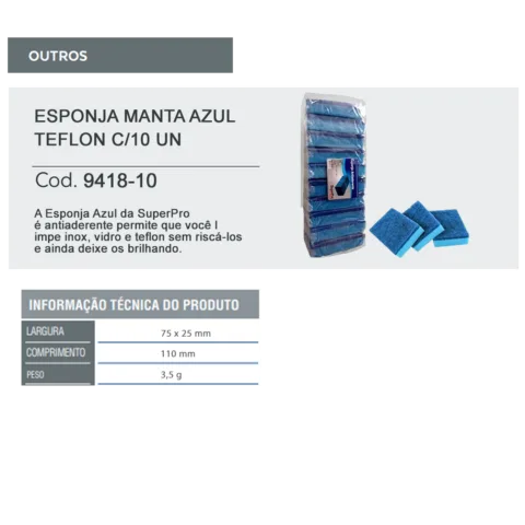 esponja azul