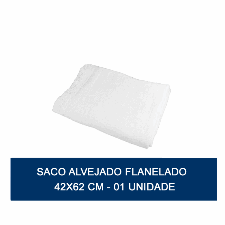 Saco Alvejado Flanelado - 42 X62 Cm - 01 Unidade (pano de chão) - Imagem 2