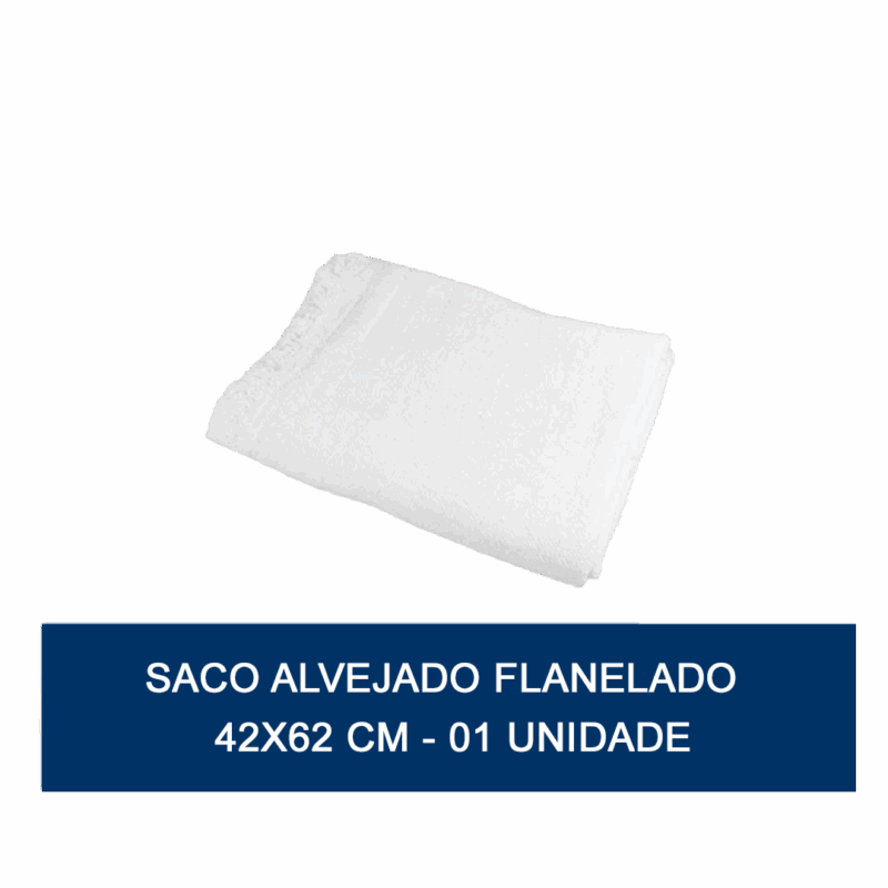Saco Alvejado Flanelado - 42 X62 Cm - 01 Unidade (pano de chão) - Imagem 2