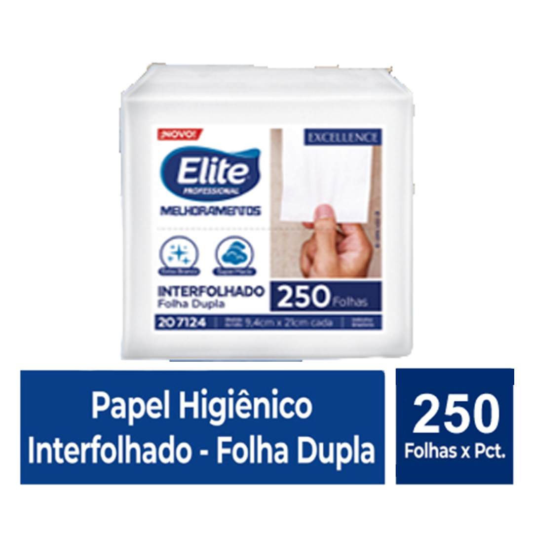 Papel Higi Nico Interfolhado Folha Dupla Elite Pacote Com Folhas