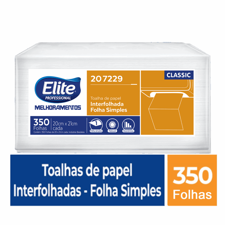 Toalha De Papel Interfolhado Snack Folha Simples - Pacote 350 Folhas - Imagem 2