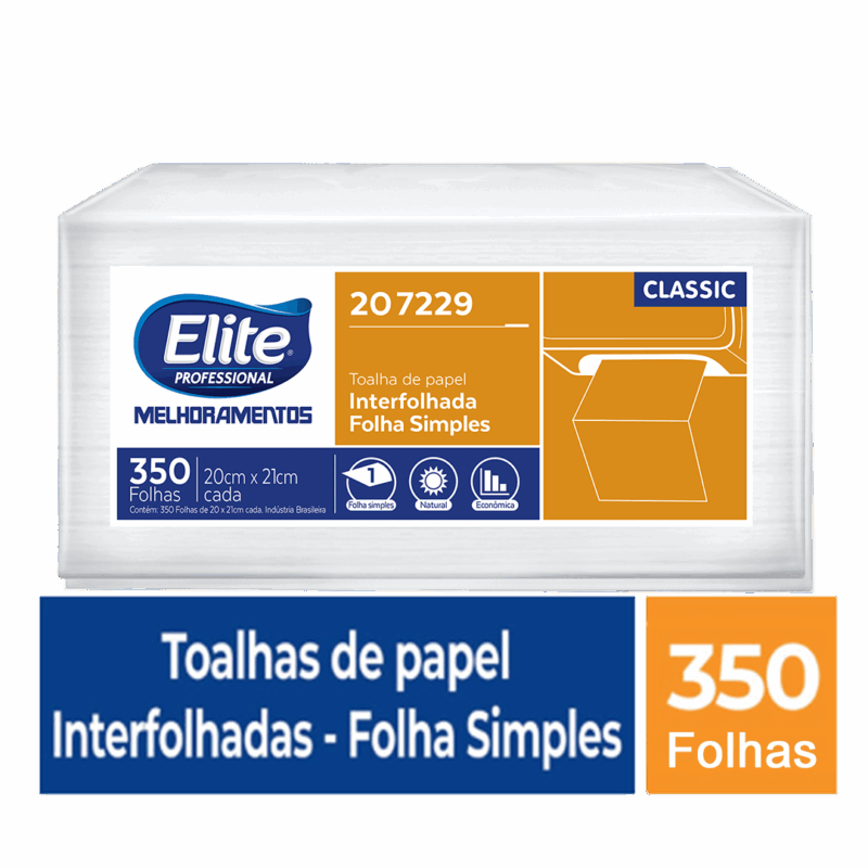 Toalha De Papel Interfolhado Snack Folha Simples - Pacote 350 Folhas - Imagem 2