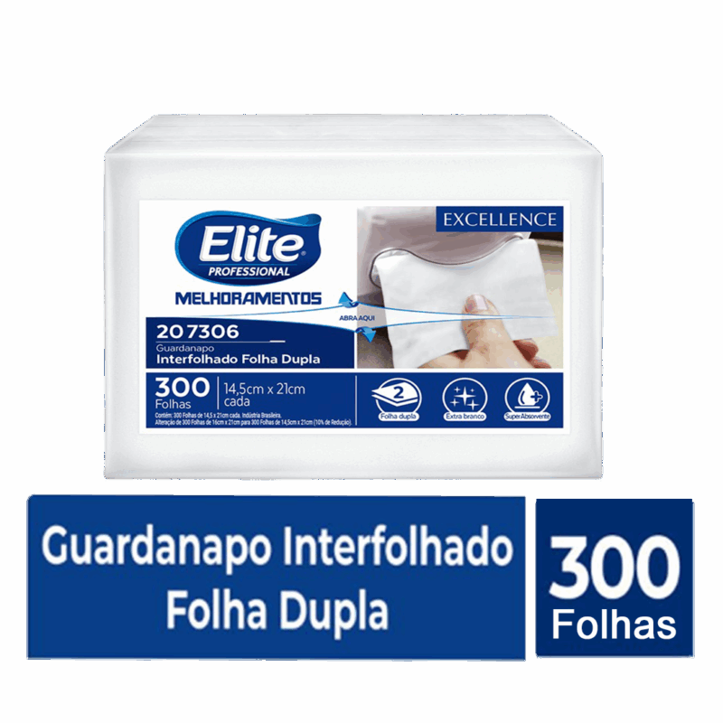 Guardanapo Interfolhado Folha Dupla Fast Food - Tamanho folha: 14,5 x 21 cm - 1 Pacote 300 Folhas - Imagem 3