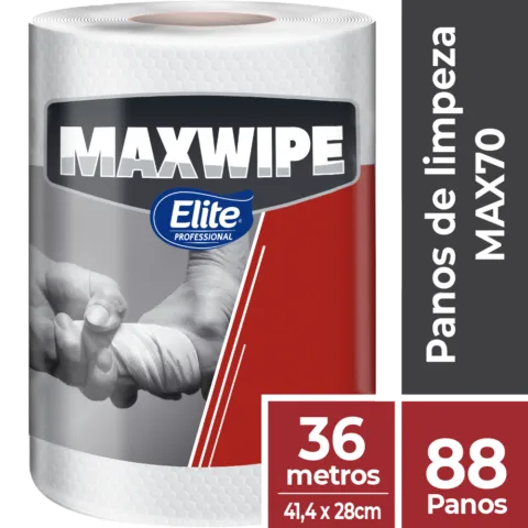 Pano Multiuso Rolo MaxWipe 70 Pacote com 88 Folhas