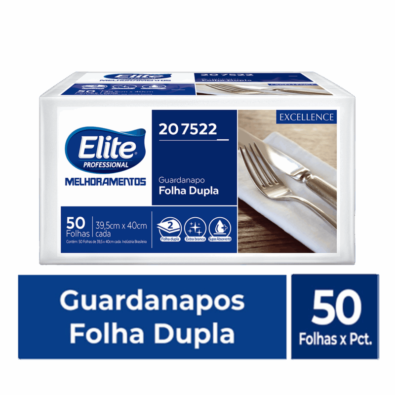 Guardanapo Interfolhado Fiesta Folha Dupla 39X40 - 1 Pacote 50 Folhas - Imagem 3