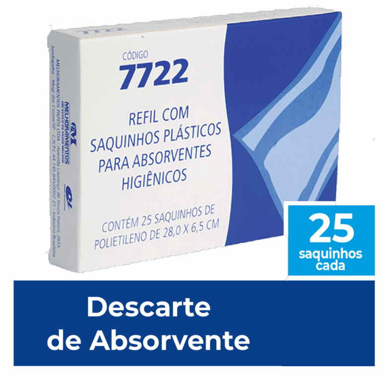 Saquinho Para Descarte de Absorvente C/ 25 Saquinhos - Imagem 2