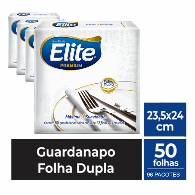 Guardanapo Lips Pequeno c/ 96 pacotes - Tamanho folha: 23,5x24 cm