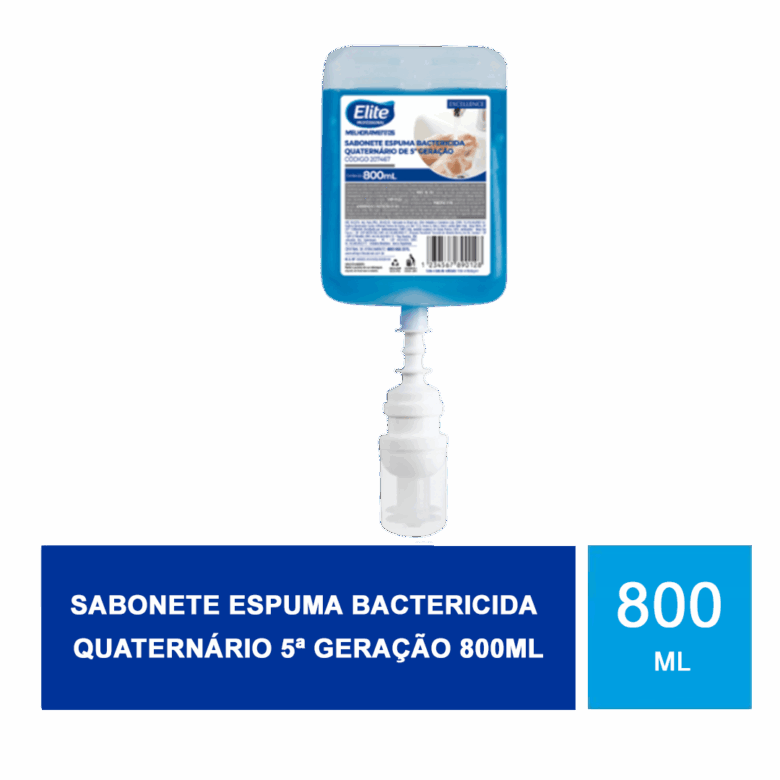 Sabonete espuma bactericida quaternário 5ª geração 800ml - Imagem 2