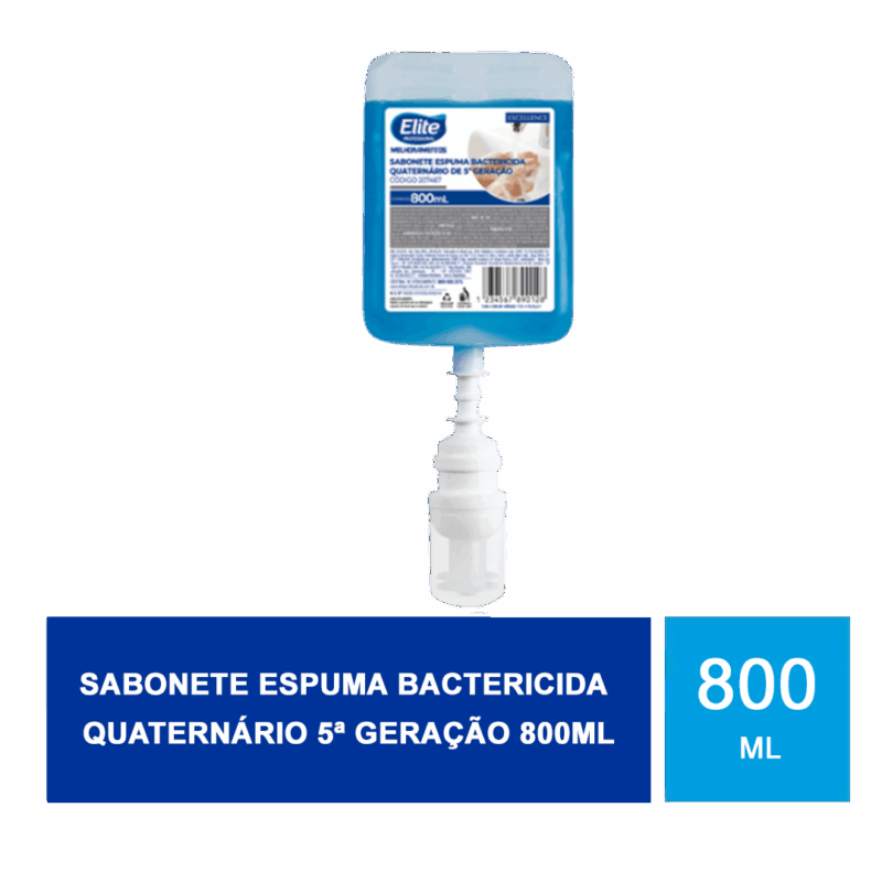 Sabonete espuma bactericida quaternário 5ª geração 800ml - Imagem 2