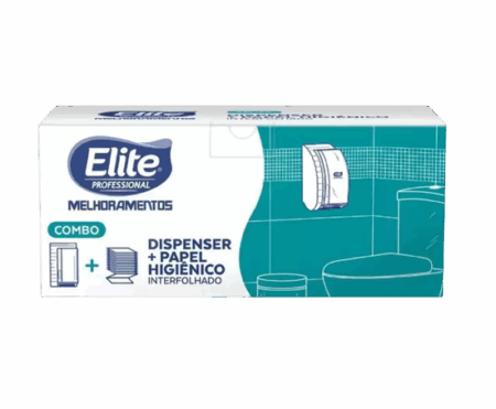 Combo Dispenser + Papel Higiênico Interfolhado