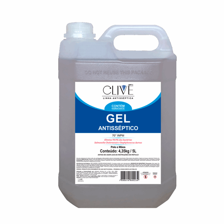 Álcool em gel 70º 5L