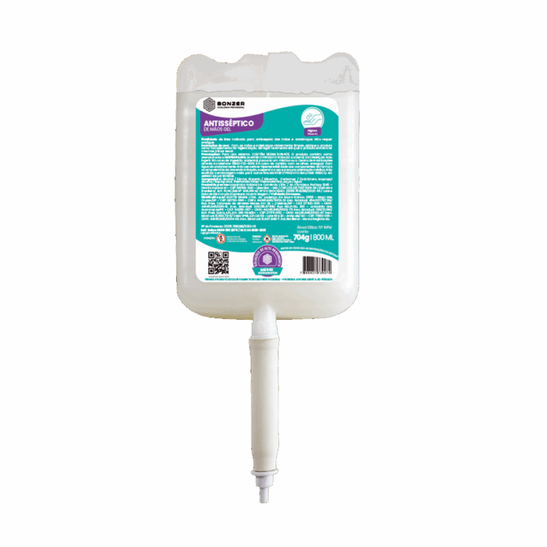 Álcool Gel 70º Antisséptico Bonzer 800 ml
