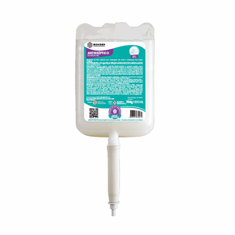 Álcool Gel 70º Antisséptico Bonzer 800 ml