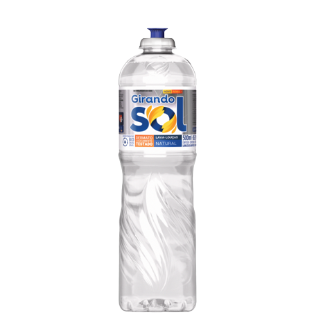 Detergente lava louças Girando Sol 500ml Natural