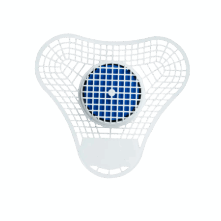 Tela plastica para mictorio com pedra