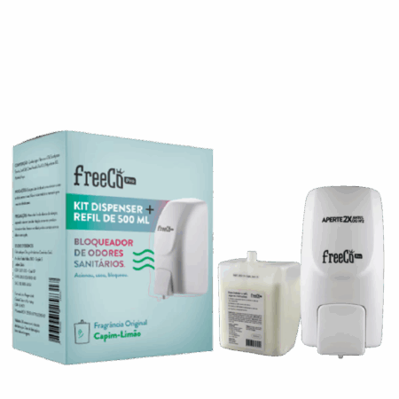 Kit Bloqueador De Odores Sanitários FREECO (aparelho + refil)