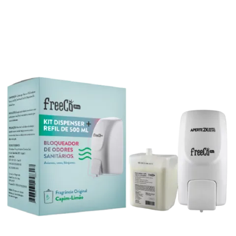 Kit Bloqueador De Odores Sanitários FREECO (aparelho + refil)