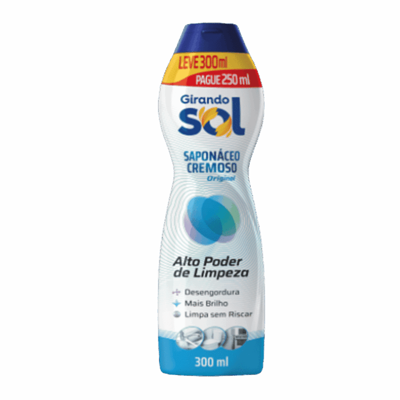 Sapólio/Saponáceo Cremoso Girando Sol 300ml - Original