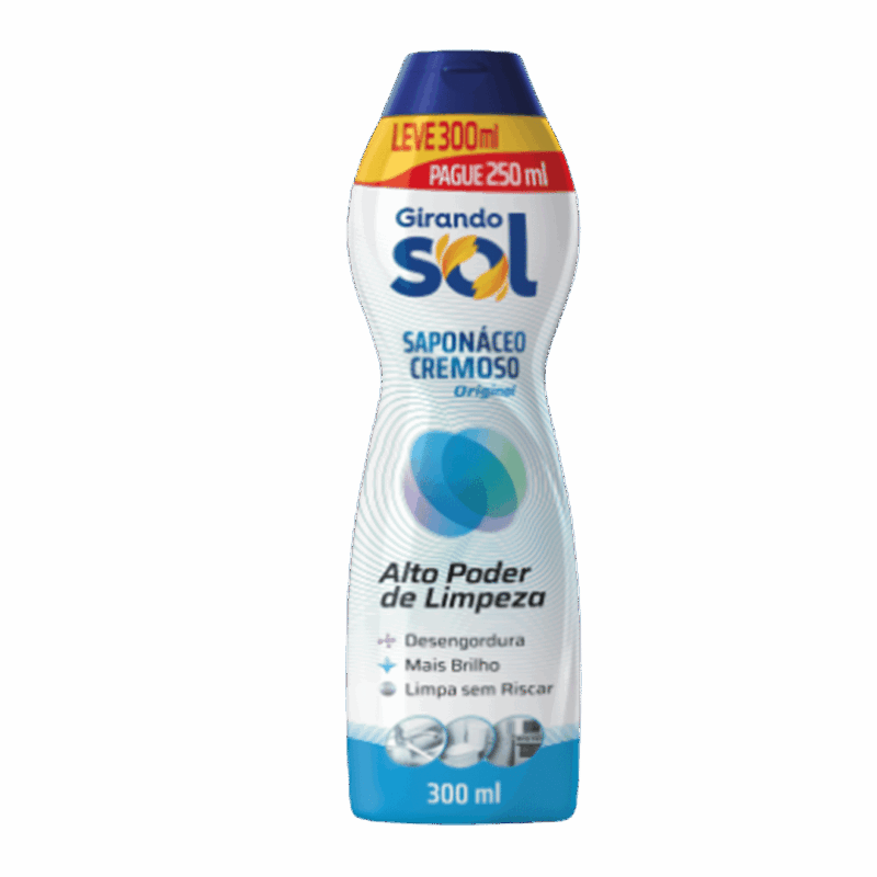 Sapólio/Saponáceo Cremoso Girando Sol 300ml - Original