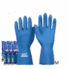 Luva de verniz silver azul M - com 12 pares