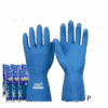 Luva de verniz silver azul P - com 12 pares