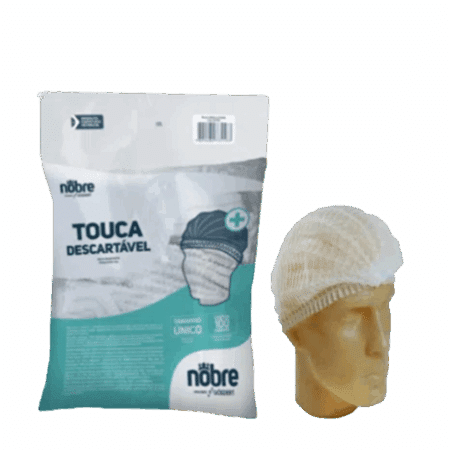Touca Descartável - Tamanho Unico - c/ 100 Unidades - Nobre
