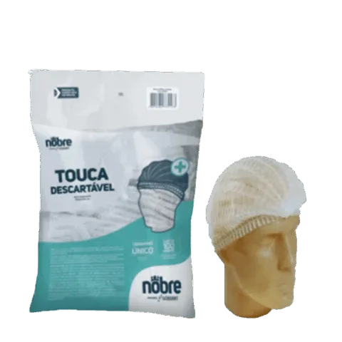 Touca Descartável - Tamanho Unico - c/ 100 Unidades - Nobre