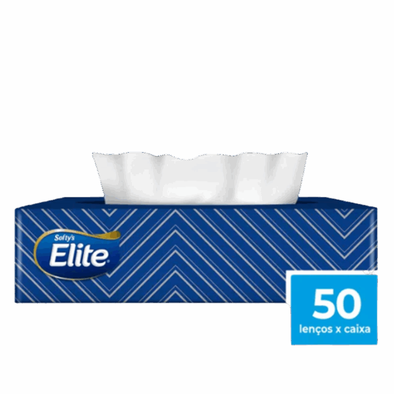 Lenço De Papel Softys - Caixa Com 50 Folhas