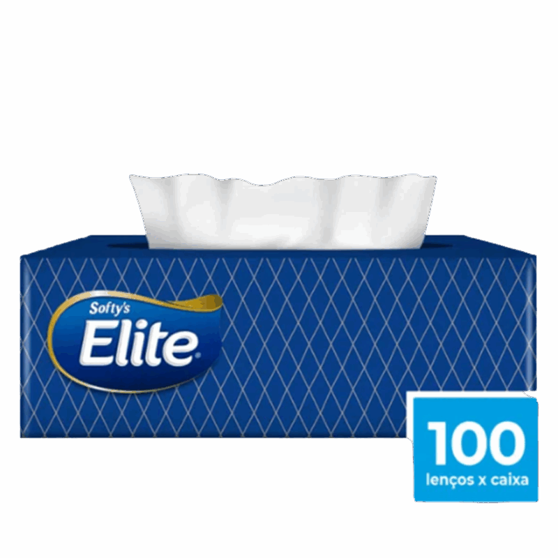 Lenço de papel Softys - Caixa 100 folhas
