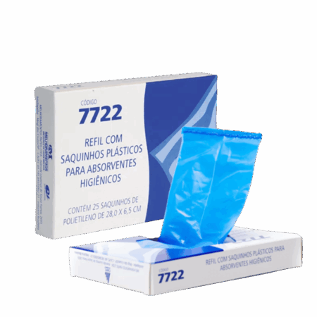 Saquinho Para Descarte de Absorvente C/ 25 Saquinhos