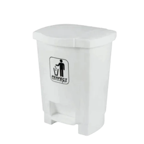 Lixeira Branca Com Pedal 17L Perfect