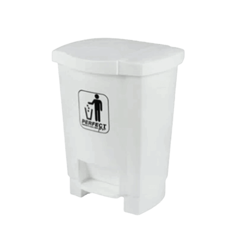 Lixeira Branca Com Pedal 17L Perfect