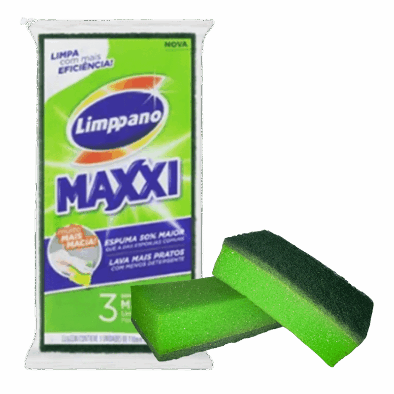 Esponja Verde C/ 3 Un