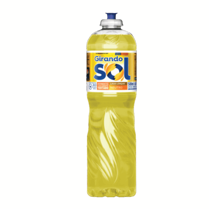 Detergente lava louças Girando Sol 500ml Neutro