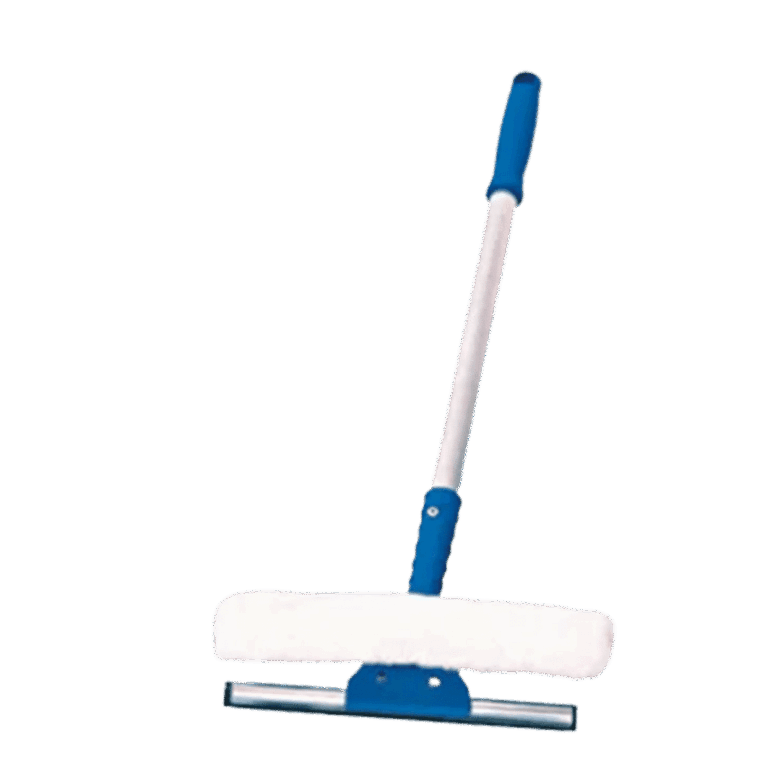Rodo limpa vidros 25cm - Combinado 2 Em 1 - Com Cabo - Bralimpia