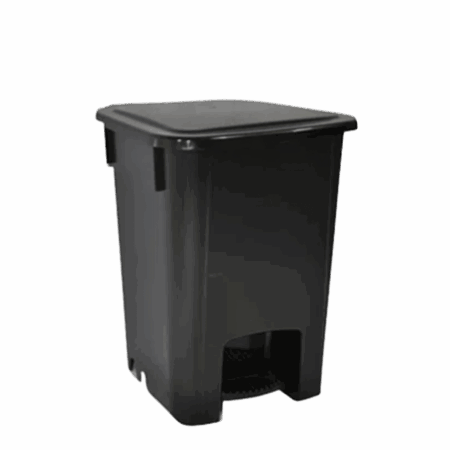CP15PR - Cesto com pedal 15L preto - Bralimpia