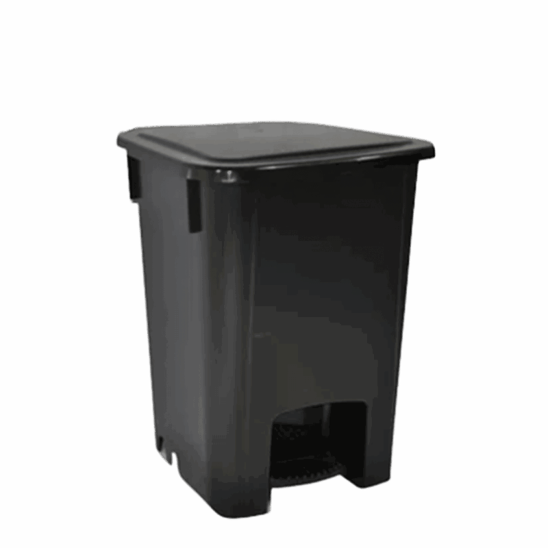 CP15PR - Cesto com pedal 15L preto - Bralimpia