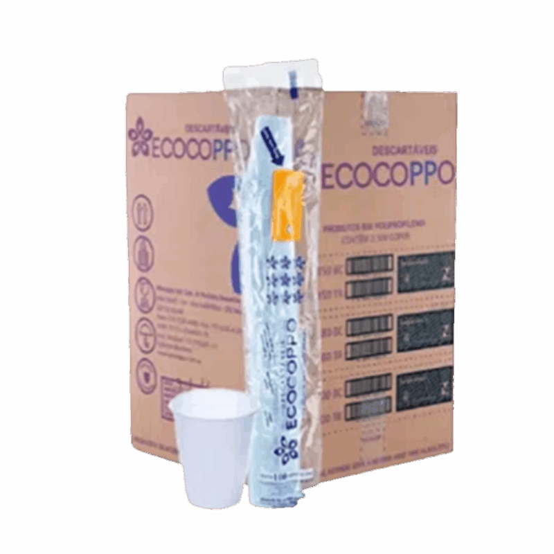 Copo Descartável - 180ml - Branco - c/ 25 pacotes de 100 un