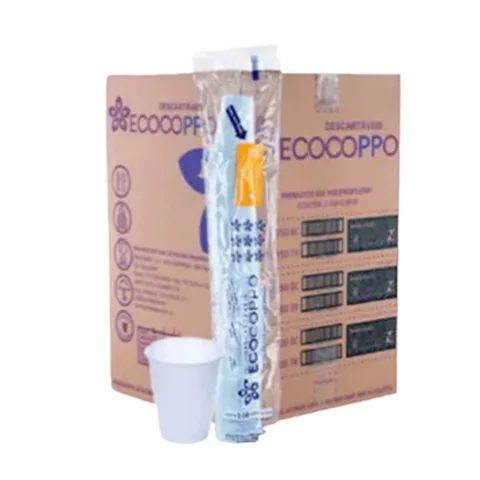 Copo Descartável - 200ml - Branco - c/ 25 pacotes de 100 un