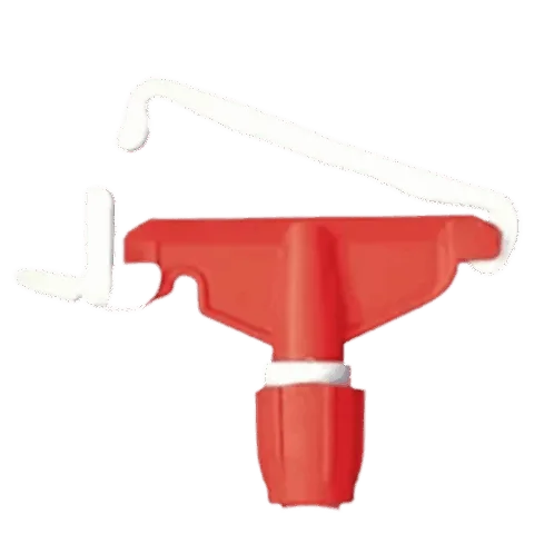 GE211E - Conjunto haste euro garra plastica vermelha sem cabo - Bralimpia