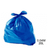 Saco para lixo azul 20L 0.04m com 100 unidades