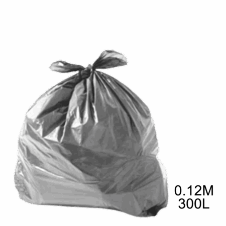 Saco para lixo cinza 300L 0.12m com 100 unidades