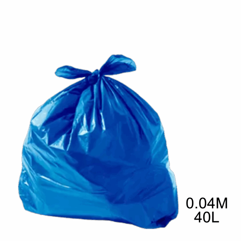 Saco para lixo azul 40L 0.04m c/ 100 unidades