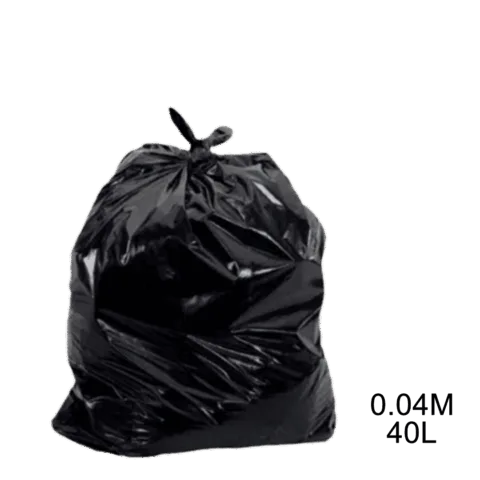 Saco para lixo preto 40L 0.04m com 100 Un