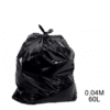 Saco para lixo preto 60L 0.04m com 100 unidades