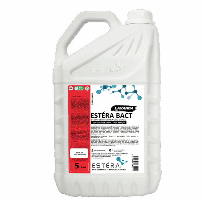 ESTERA BACT - Desinfetante Concentrado LAVANDA 5L - Até 1:25