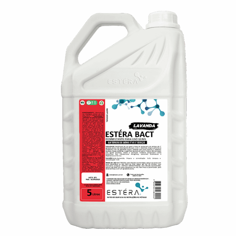 ESTERA BACT - Desinfetante Concentrado LAVANDA 5L - Até 1:25