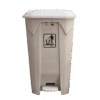 Lixeira branca com pedal 100L Perfect